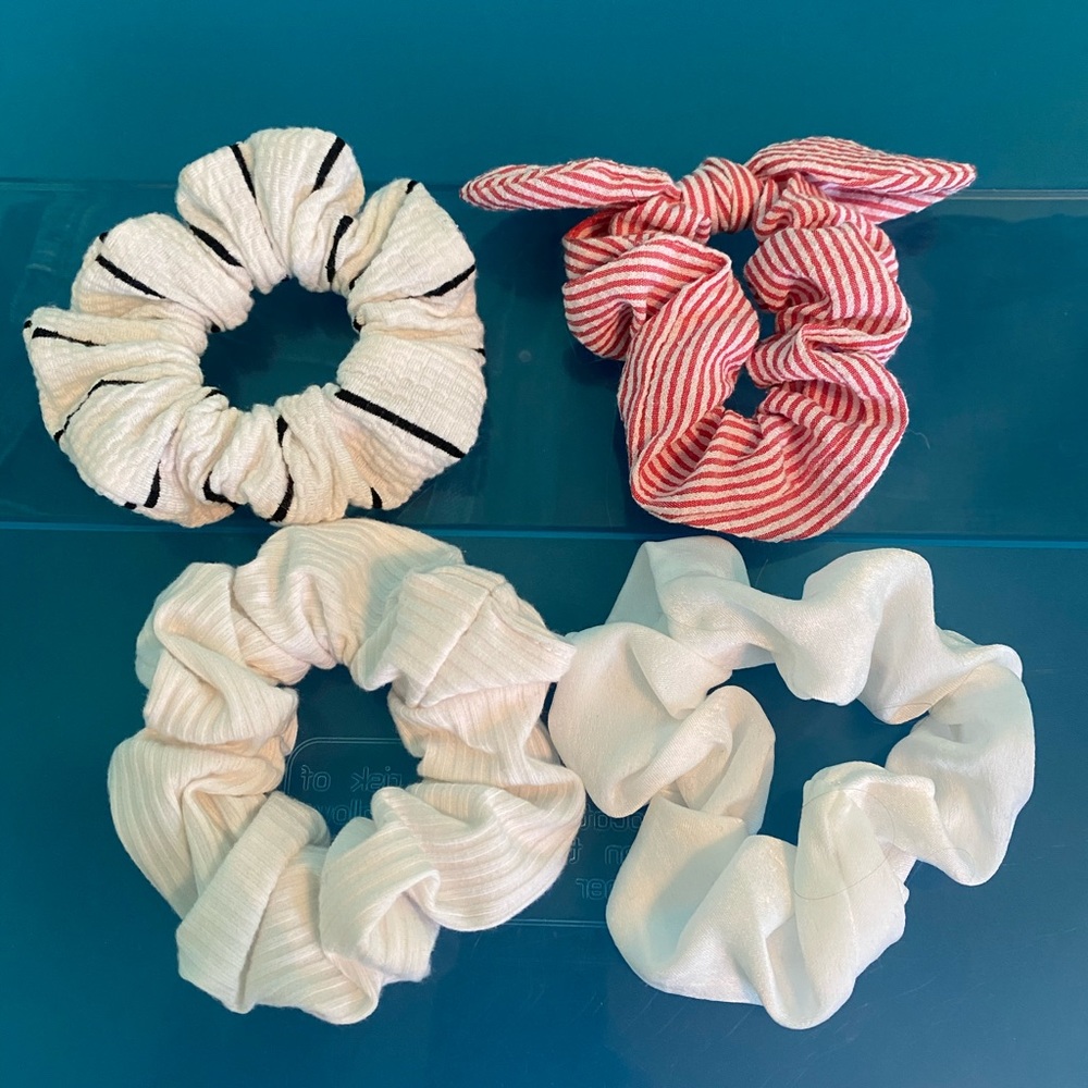 Set of 4 hair scrunchies nautical NWOT